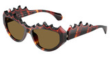 ALAIN MIKLI Eyeglasses A05514 HAVANA/ROUGE NACR/NOIR N/003/73