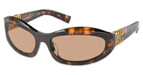 Miu Miu Eyeglasses MU 14ZS HONEY HAVANA/14L90H