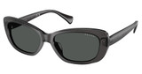 Ralph Eyeglasses RA5322U SHINY TRANSPARENT BLACK/553687