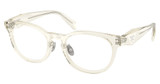 Prada Eyeglasses PR B06VD TRANSPARENT CHAMPAGNE/19X1O1