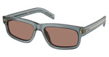 Prada Eyeglasses PR B11S TRANSPARENT OCEAN/17T05D