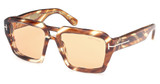Tom Ford Eyeglasses FT1202 coloured havana / brown/55E