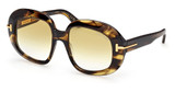 Tom Ford Eyeglasses FT1237 havana/other / gradient brown/56F