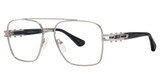 Smilen Elite Eyeglasses 52 SILVER BLACK