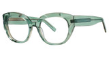 Smilen Elite Eyeglasses 54 GREEN