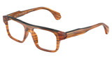 ALAIN MIKLI Eyeglasses A03532 BLACK/STRIPED HAVANA/005
