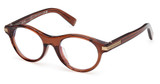 Ermenegildo Zegna Eyeglasses EZ0271 shiny dark brown / blue/48V