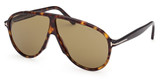 Tom Ford Eyeglasses FT1211 dark havana / green/52N