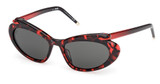 Christian Louboutin Eyeglasses LB0010 red havana / smoke/54A
