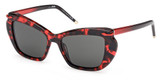 Christian Louboutin Eyeglasses LB0011 red havana / smoke/54A