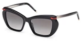 Christian Louboutin Eyeglasses LB0011 shiny black / gradient smoke/01B