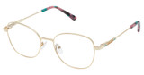 Jill Stuart Eyeglasses JS 473 Light Gold/52