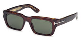Tom Ford Eyeglasses FT1203 dark havana / green/52R
