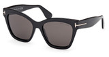 Tom Ford FT1217 shiny black / smoke/01A