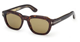 Tom Ford Eyeglasses FT1226 dark havana / green/52N