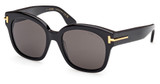 Tom Ford Eyeglasses FT1235 shiny black / smoke/01A
