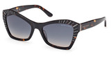 Guess? Eyeglasses GM00020 dark havana / gradient blue/52W