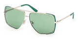 Guess? Eyeglasses GU00220 matte dark green / green/97N