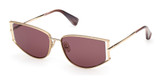 MaxMara Eyeglasses MM0141 gold / violet/32Y