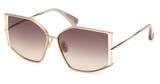 MaxMara Eyeglasses MM0142 gold / gradient brown/32F