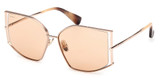 MaxMara Eyeglasses MM0142 shiny rose gold / brown/28E