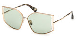 MaxMara Eyeglasses MM0142 gold / green/32N