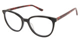 Nicole Miller Eyeglasses NMP816 BLACK / MULBERRY/C01