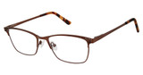 Nicole Miller Eyeglasses NMP709 MATTE BROWN/C02