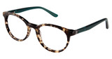 Nicole Miller Eyeglasses NMP803 TORTOISE / TEAL/C02