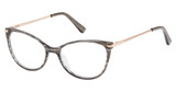 Nicole Miller Eyeglasses NMP815 CHARCOAL ROSE GLD/C01