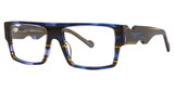 Smilen Elite Eyeglasses 58 NAVY/BROWN
