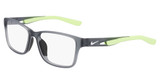 Nike Eyeglasses NIKE 5038 N MATTE DARK GREY/LIME BLAST/037