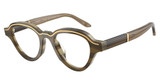 Emporio Armani Eyeglasses EA4264U SHINY BROWN ON STRIPED B/63381W