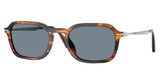 Persol® Eyeglasses PO3381S STRIPED BLACK AND BROWN/123556