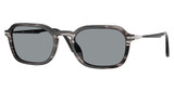 Persol® Eyeglasses PO3381S STRIPED BLACK AND GREY/1238R5