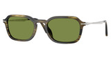 Persol® Eyeglasses PO3381S STRIPED BLACK AND OLIVE/12374E