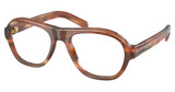 Prada Eyeglasses PR C12V STRIPED OAK/24G1O1