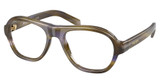 Prada Eyeglasses PR C12V STRIPED LAGOON/23G1O1