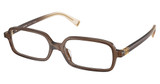 Miu Miu Eyeglasses MU 01YVF BROWN TRANSPARENT/23H1O1