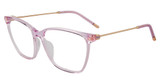 Furla Eyeglasses VFU635 Transparent Purple 0C52