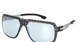 ic! berlin Eyeglasses IA0004 matte black / blue mirror/02X