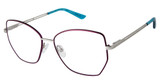 RACHEL Rachel Roy Eyeglasses Icon Eggplant/EGGPLANT
