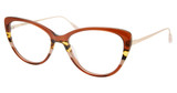 Christian Siriano Eyeglasses PRIYANKA Brown Yellow/BNYL0