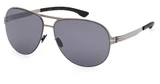 ic! berlin Eyeglasses IC0010 matte black / smoke/02A