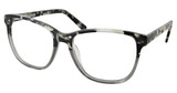 Christian Siriano Eyeglasses Y-AMBER Grey Crystal White Tortoise/GRYTT