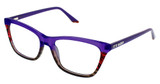 Steve Madden Eyeglasses Fantassia Purple Horn Fade