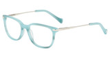Lucky Brand Eyeglasses D722 Teal Horn
