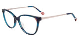 Yalea Eyeglasses VYA010 Gold Teal 093M