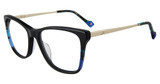 Yalea Eyeglasses VYA087 Black/Blue 0700