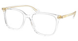 Ralph Eyeglasses RA7147 SHINY TRANSPARENT CRYSTA/5002